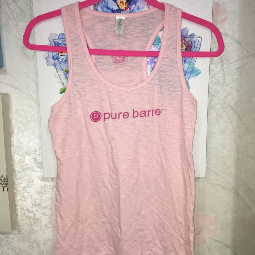 Pure Barre pink tank small medium